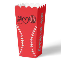 Peace Love Softball Birthday Favor Boxes
