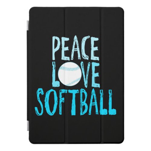 Peace Love Softball iPad Pro Cover