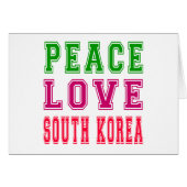 Peace Love South Korea (Front Horizontal)