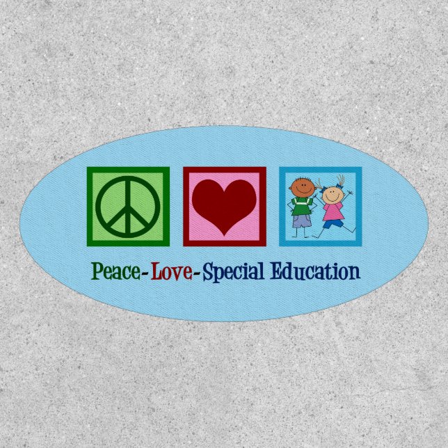 Peace Love Special Education Patch (Front)