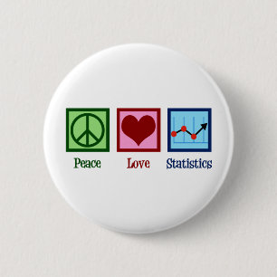 Peace Love Statistics Button