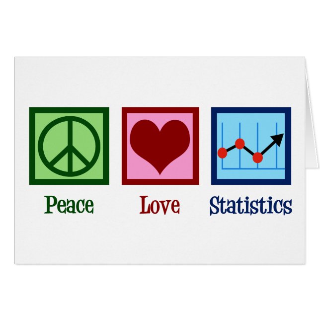 Peace Love Statistics Cards (Front Horizontal)