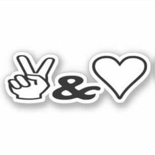 Peace & Love Sticker
