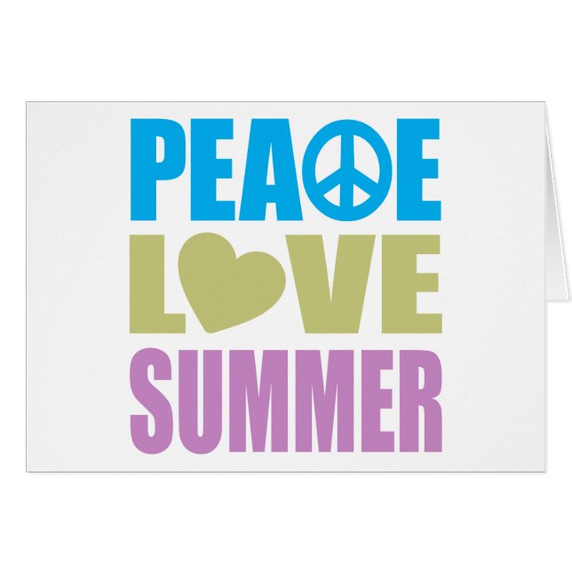 Peace Love Summer Cards (Front Horizontal)