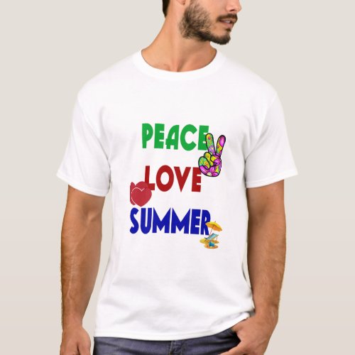 Peace Love Summer T_Shirt