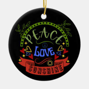 Peace Love Sunshine Ornament