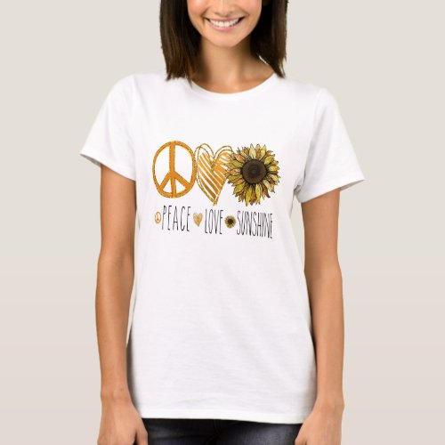 Peace love sunshine  T_Shirt