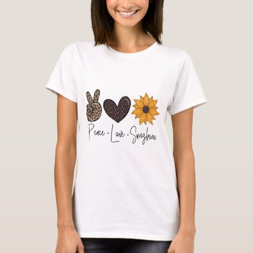 Peace love sunshine  T_Shirt