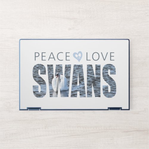 Peace Love Swans HP Laptop Skin