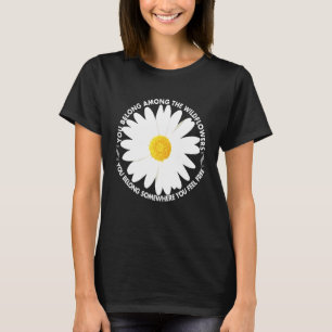 Peace Love Symbol And Wildflower Belong You Free T-Shirt