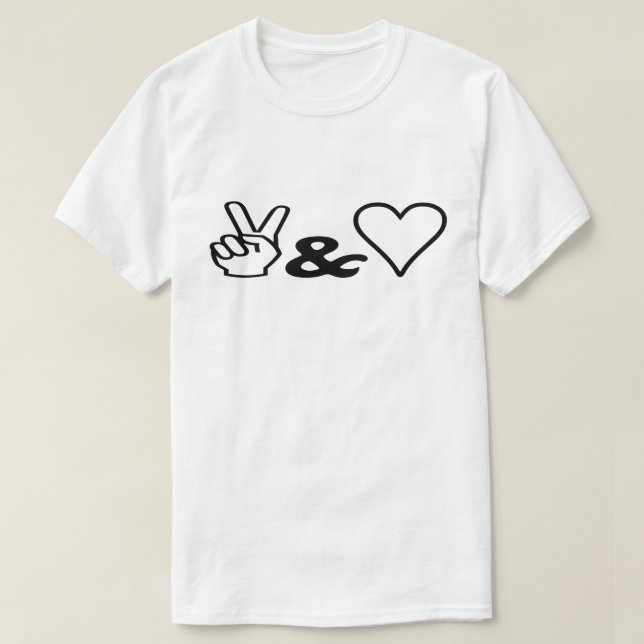 Peace & Love T-Shirt (Design Front)
