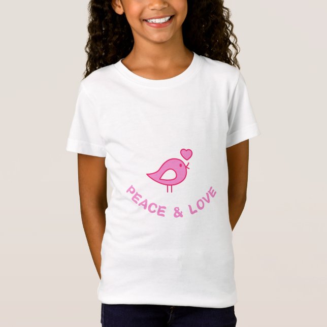 PEACE & LOVE T-shirt,Wonderful T-shirt (Front)