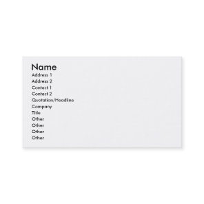 Peace Love Table Tennis Business Card