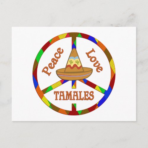 Peace Love Tamales Postcard