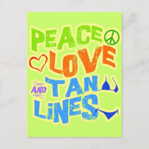Peace Love Tan Lines Postcard
