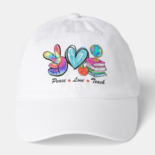 Peace Love Teach – Teacher Appreciation Gift Hat
