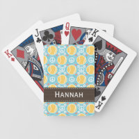 Peace Love Tennis Bicycle® Playing Cards