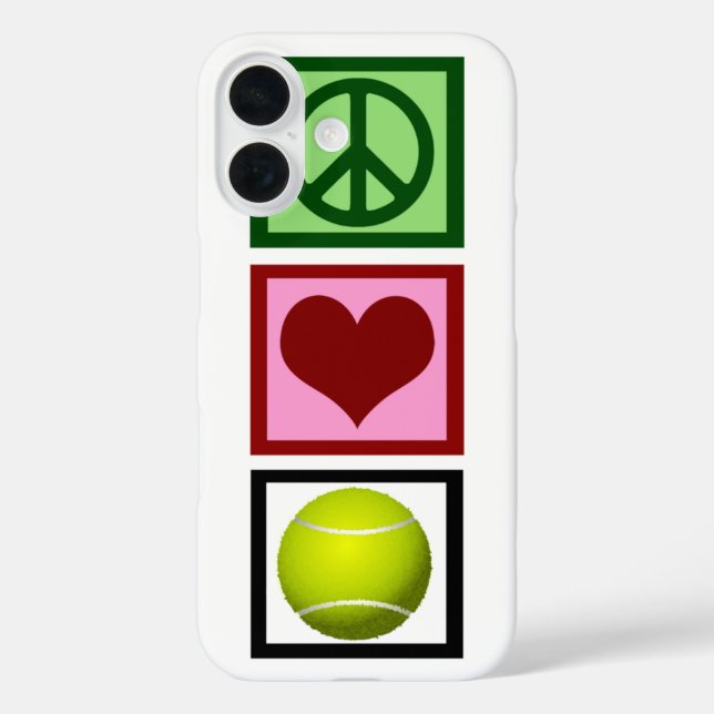Peace Love Tennis Case-Mate iPhone Case (Back)