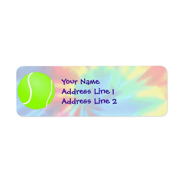 Peace, Love, Tennis Label (Front)
