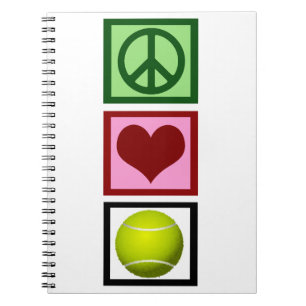Peace Love Tennis Notebook
