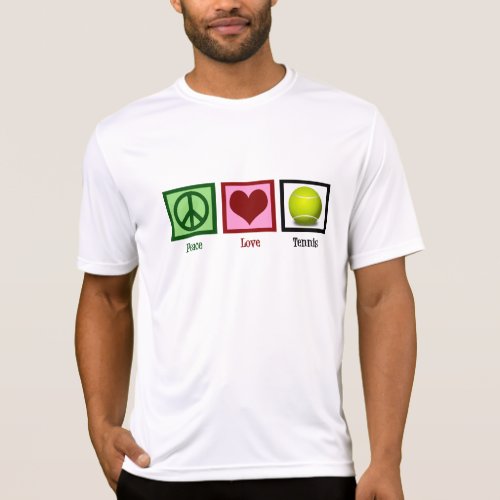 Peace Love Tennis T_Shirt