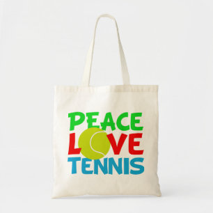 Peace Love Tennis Tote Bag