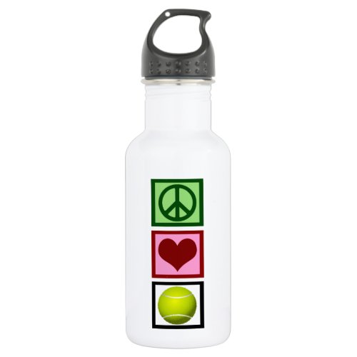 Peace Love Tennis Water Bottle