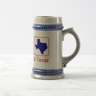 Peace Love Texas Beer Stein