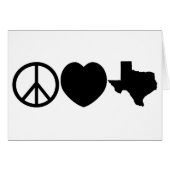 Peace Love Texas symbols (Front Horizontal)