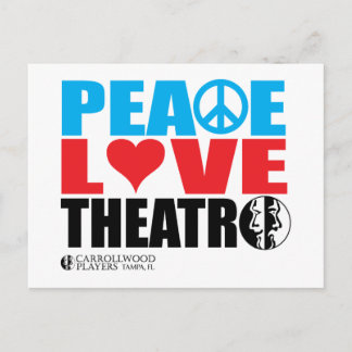 Peace Love Theater Postcard