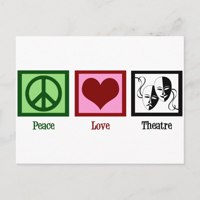 Peace Love Theatre Company Postcard (Front)