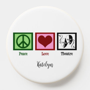 Peace Love Theatre Cute Custom Actor PopSocket