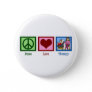 Peace Love Therapy Pinback Button