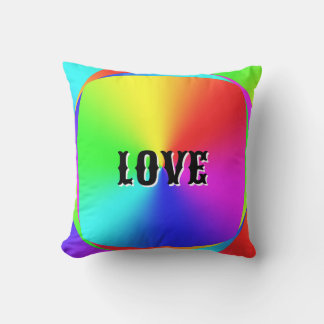PEACE LOVE THROW PILLOW