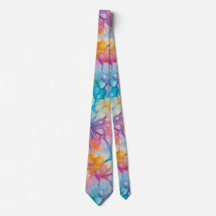 Peace Love Tie-Dye Neck Tie