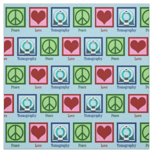 Peace Love Tomography Fabric