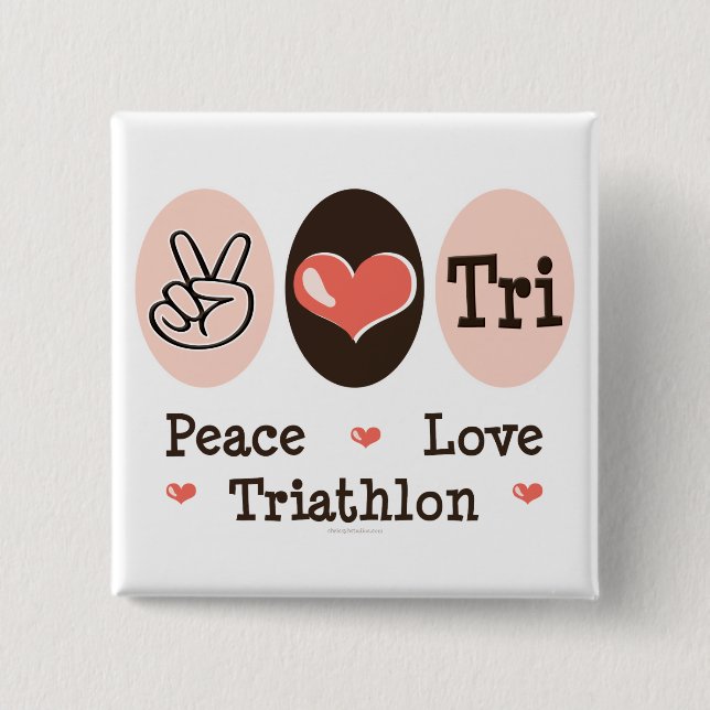 Peace Love Tri Button (Front)