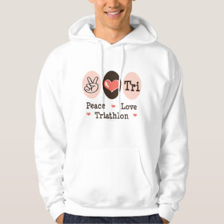 Peace Love Tri Hooded Sweatshirt