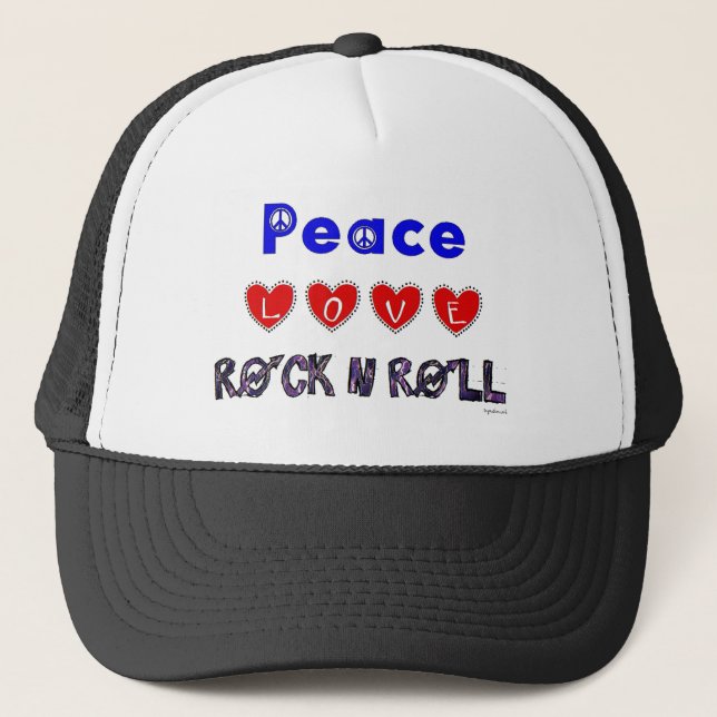 Peace Love Trucker Hat (Front)