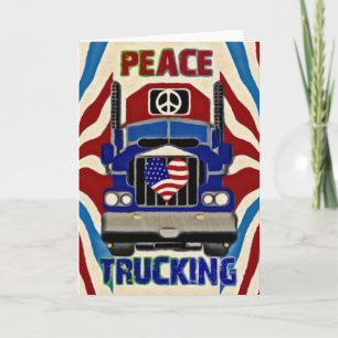 Peace Love Trucking Card