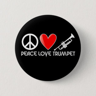 Peace, Love, Trumpet Button