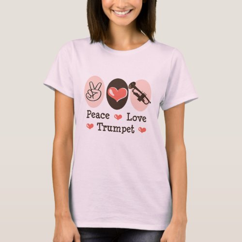 Peace Love Trumpet Organic T_shirt