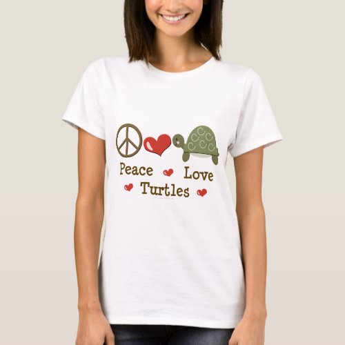 Peace Love Turtles T_shirt