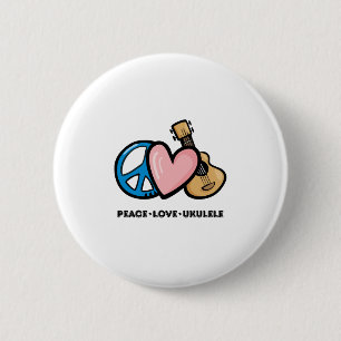 Peace, Love, Ukulele Button