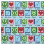 Peace Love Ukulele Fabric