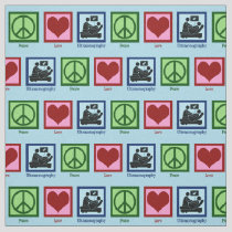 Peace Love Ultrasonography Fabric