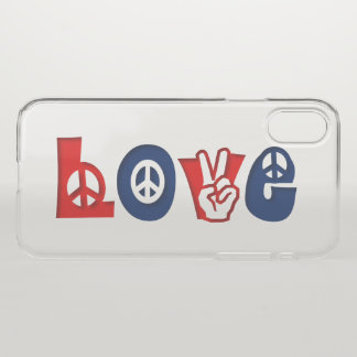 Peace Love iPhone X Case