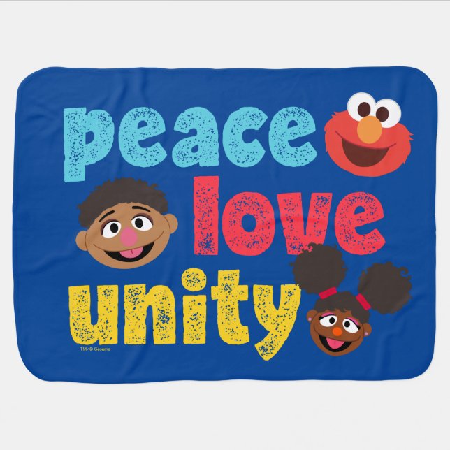 Peace Love Unity Baby Blanket (Horizontal)