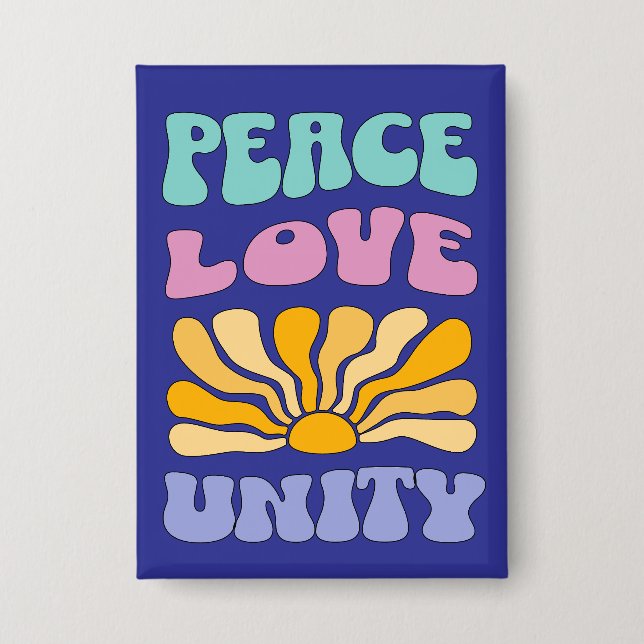 Peace Love Unity Button (Front)