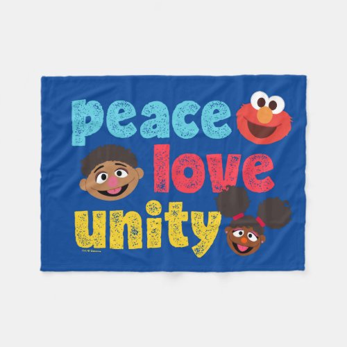 Peace Love Unity Fleece Blanket
